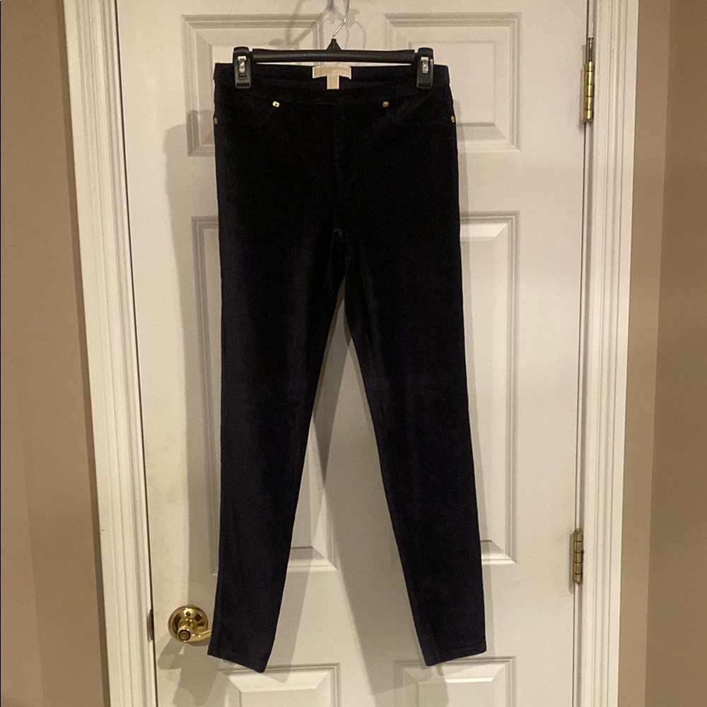 Michael Kors Navy Velvet Corduroy Pants